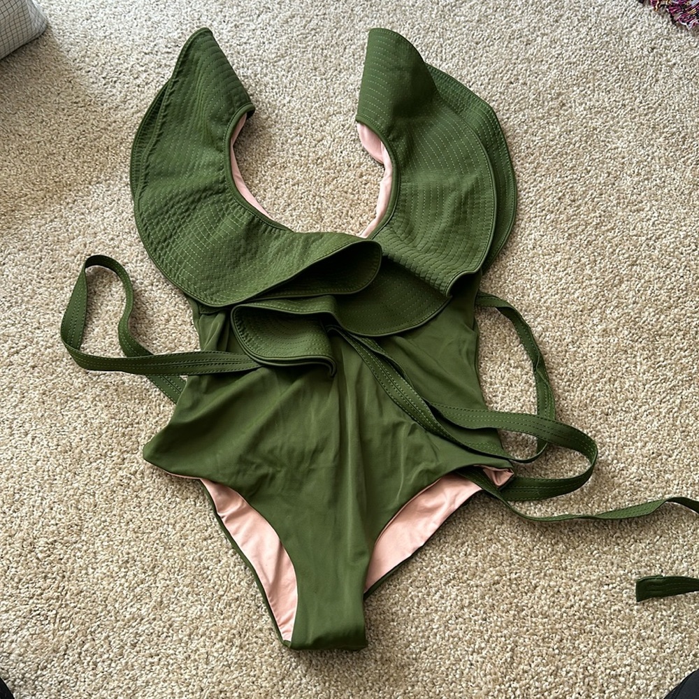 Johanna Ortiz Army Green One Piece